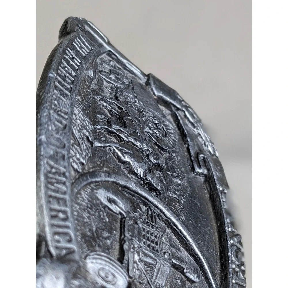 Siskiyou Kansas Belt Buckle 1982 3x2.5 Agriculture Horses‎ Heartland Of America